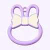 Accesorios Cruzados para Manualidades de Conejo Hueco Color Macarrón Aleación Pintura en Spray Accesorios para Llavero Gato KT Colgante