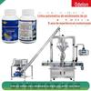 Máquina de garrafa de pó de desinfecção contendo cloro 400g máquina de enchimento linear de pó de branqueamento máquina de enchimento de pó de desinfecção resistente à corrosão