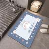Alfombrilla de baño de diatomeas simple, absorbente, antideslizante, de secado rápido, resistente a las manchas, venta al por mayor