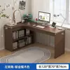 Escritorio de esquina para estudiar y usar la computadora, escritorio de oficina, tocador de dormitorio para niñas, mesa de esquina con estantería integrada