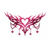 Pegatinas de Tatuaje de Sucubus con Forma de Corazón Simétrico Transfronterizas, Impermeables y de Larga Duración, Duran de 5 a 7 Días, Tatuajes de Pareja, Tatuajes Corporales Sexys para Chicas
