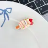 Lindo pasador de helado para niños, pinza de dibujos animados para flequillo para niñas, mini pasador para bebé, accesorio para el cabello, pinza de pico de pato