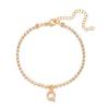 Tobillera transfronteriza femenina de alto nivel europea y americana cadena de garra de diamante simple estilo vacacional playa ins nuevo nicho