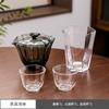 Set de Vidrio de Borosilicato Alto Tazón Pequeño Taza de Té Kung Fu Venta al por Mayor Taza Magnolia Taza de Té Transparente Taza para Velas Tapa Vaso