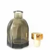 Botella Aromaterapia Tarjeta 100ml Botella de Vidrio Octagonal para Aromaterapia Aromaterapia sin Llama Botella Volátil Aromaterapia para el Hogar Botella Vacía