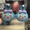Gafas de Sol Polarizadas Plegables de Dibujos Animados para Bebés Lindas Niñas Pequeñas Niños Foto Gafas de Sol de Silicona Suave Conejo Gafas para Niños Súper Lindas