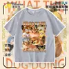2026 Ropa para Perro Mi Cuchillo y Escudo Camiseta de Algodón Puro Manga Corta Shiba Inu Divertido Paquete de Emoticonos Abstractos Tops para Niños y Adolescentes 2