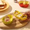 Prato Popular de Cerâmica para Molho para Uso Doméstico, Prato em Formato de Fruta para a Mesa de Jantar, Prato Sazonal de Maçã e Banana de Alto Valor Estético