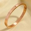 Pulsera Transfronteriza Nueva Europea y Americana Ins Amor Verdadero Amor Verdadero Acero Inoxidable Moda Pulsera Simple Joyería de Acero Titanio para Mujer