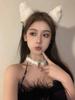 Collar de campana para mujer, collar de encaje, collar con correa para el cuello, gargantilla, cadena de clavícula, oreja de gato, collar pequeño Bell Meow