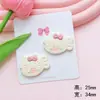 Cabeza de Gato de Dibujos Animados Acrílico Accesorios de Pez DIY Pasador Accesorios para Joyería Colgante para Funda de Teléfono Móvil Accesorios para el Cabello Materiales Hechos a Mano