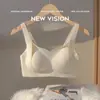 Lingerie Sem Costura para Mulheres com Seios Pequenos, Push-Up e Puxa-para-Cima, Sem Aro, Anti-Queda, Ajustável, Confortável, Fino, Sutiã com Costas Bonitas