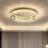 Lámpara de techo de cristal de lujo para dormitorio y sala de estar, iluminación moderna minimalista para el hogar para dormitorio y estudio, lámpara de techo elegante de alta gama para habitación