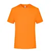 Camiseta de trabajo de verano de cuello redondo de secado rápido con estampado de logo, ropa de manga corta para fitness, deportes, running y actividades de team-building