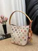 Bolso tipo cubo transfronterizo de alto valor, elegante, ligero, versátil para mujer, nuevo estampado retro 2026, bolso de hombro cruzado para el día a día