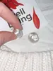 2026 Nuevo Estilo Ins Pendientes de Vacaciones con Aguja de Plata 925 Redondos Cepillados por Ambos Lados Joyería para Orejas de Temperamento Simple de Gama Alta