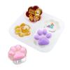 Qiaoqiao DIY Pata de Gato DIY Kit de Material Resina Epoxi Set Llavero Colgante Adorno Casero Caja de Regalo Hecha a Mano Cielo Estrellado