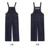 Macacão Jeans Retro Americano para Mulheres, Primavera e Outono 2025 Novo de Cintura Alta Emagrecedor Solto Perna Reta Comprimento Total