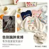 Conjunto Feminino Primavera e Outono Estilo Coreano Moletom com Capuz Desenho Joggers Conjunto de Duas Peças Outono Inicial Novo Conjunto Casual Estiloso Infantil