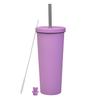 Fornecimento direto da fábrica copo térmico de grande capacidade 830ml copo para bubble tea com furo grande logotipo personalizado copo de sucção de aço inoxidável