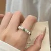 Anillo de Perlas de Colores Frescos de Caramelo de Verano, Anillo Elástico de Nicho Estilo Ins, Suave y Versátil para el Uso Diario