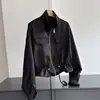 2026 cárdigan de punto holgado de dos vías elegante y nuevo para ir al trabajo, chaqueta con cintura ajustable, prenda exterior corta al por mayor H11BW268112