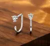 Pendientes de Plata S925 en Forma de C para Mujer, Aretes de Lujo Ligero de Moda de Gama Alta, Pendientes de Diseño de Nicho Ins Simples y Versátiles al por Mayor