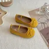 Zapatos Casuales Versátiles Bajos Nuevos para Niños Primavera y Otoño con Decoración de Moño, Suela Suave, Antideslizantes, Zapatos Planos Diarios para Niñas