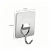 Ganchos de Acero Inoxidable Seleccionados Cuidadosamente Sin Taladro Adhesivo Fuerte Pared de Cocina Ganchos Adhesivos para Montar en Pared Clavos sin Marca para Ropa Ganchos de Metal