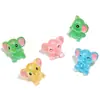 Elefante Lindo Pequeño 3D con Cuentas Hecho a Mano Resina Cuentas Sueltas Cadena para Teléfono Llavero Pulsera Joyería Accesorios de Cuentas