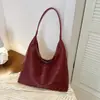 Bolsa Tote Grande de Ombro para Viagem Casual com Textura de Moda 2026 Novo Outono Padrão Simples Tecido