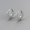 Pendientes de Moda Versátiles Europeos y Americanos Más Vendidos con Circonita Incrustada de Diamantes en Forma de Girasol, Diseño Completamente Nuevo, Estilo de Nicho