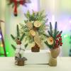 25CM decorações de Natal desktop janela exibição mini árvore de Natal decoração vaso festival cena layout decorações