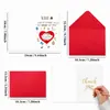 1 conjunto de envelopes criativos e engraçados para cartões de aniversário, cartões com bênçãos em inglês divertidos de festa desenhados à mão, fornecimento transfronteiriço
