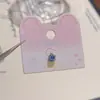 Colección de Pendientes de Hueso de Titanio Estilo Coreano, Pendientes de Lujo Ligero con Lazo para Mujer, Accesorios Sencillos para Orejas con Pasador de Plata S925