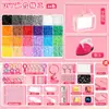 Set de Cuentas de 264 Colores Kit Creativo de Materiales para Arte con Cuentas DIY con Juego Completo de Herramientas Cuentas de Fusión 3D de 2.6 mm