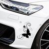 Adesivos de carro de comércio exterior transfronteiriço borboleta 3D personalizados criativos laser reflexivos florais vidro da janela do carro traseira do carro adesivos decorativos