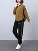 Traje Sudadera con Capucha Mujer 2024 Nuevas Explosiones Primavera y Otoño Talla Grande Holgado Madura Madre Deportiva Ocio Conjunto de Dos Piezas