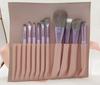 Roxo 10 pincéis de maquiagem terno pincel Cangzhou macio solto tinta pincel sombra pincel blush pincel base pincel sobrancelha