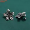 Aretes de plata de ley flores pequeñas mariposa pájaro aretes vintage ganchos viejos para orejas pasadores para orejas aretes joyería al por mayor