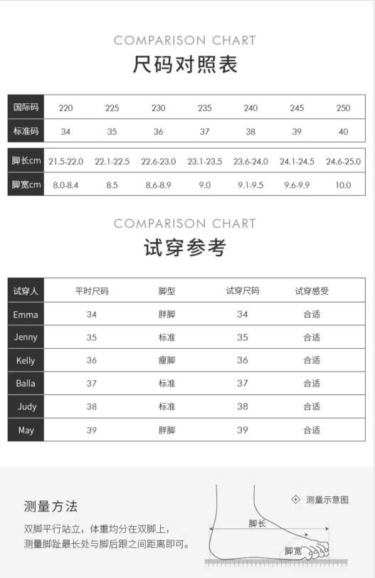 尺码表