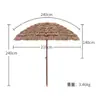 Sombrero de Paja Propagandístico Paraguas Protector Solar Exterior Paraguas de Paja Fotografía de Patio Balcón Decoración de Jardín Paraguas Protección Solar
