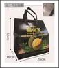 Bolsa Térmica Portátil No Tejida Bolsa para Pastel de Luna de Durian Rey Musang de Piel de Nieve Bolsa de Hielo Portátil Refrigerada Térmica con Papel de Aluminio Regalo