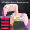 Novo modelo privado controle Bluetooth sem fio PS4 luz colorida multi-plataforma ios Android celular PC computador switch