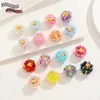 Color 16mm con lentejuelas AB bola de pelo colgante pendientes collar colgante pendientes colgantes hechos a mano diy accesorios material