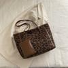 Bolso Retro de Gran Capacidad para el Trabajo Bolso de Mujer 2025 Nuevo Bolso Tote Estampado de Leopardo Más Fácil de Combinar Bolso de Hombro Viene con Billetera