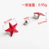 Remaches Pentagrama de Colores para DIY Remaches de Estrella de Cinco Puntas Elevada Remaches DIY Remaches de Pentagrama Convexos Accesorios
