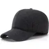 Gorra de Invierno para Hombres de Mediana Edad y Personas Mayores Papá Gorra de Béisbol Cálida Abuelo Con Felpa Gorra Plana Casual para Protección de Orejas