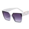 Nuevas gafas de sol de moda coreana para hombres y mujeres, con protección UV en colores europeos y americanos, montura grande, 9555