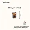 Conjunto plano de acrílico 2D de 2 peças de protetores de cabo de dados fofos de Yorkshire Terrier, adequado para cabos Tipo-C/de carregamento